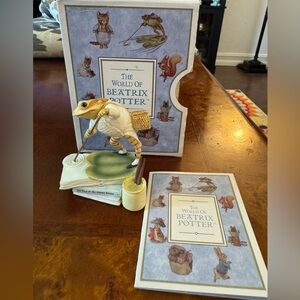 Rare, The World of Beatrix Potter Jeremy Fisher Frog, Toad Figurine